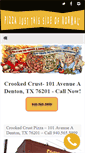 Mobile Screenshot of crookedcrust.com